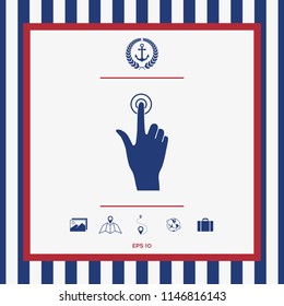 Hand click icon