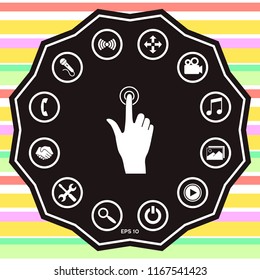 Hand click icon