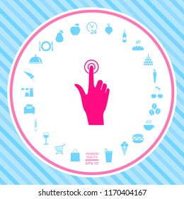Hand click icon