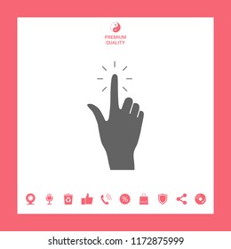 Hand click, icon