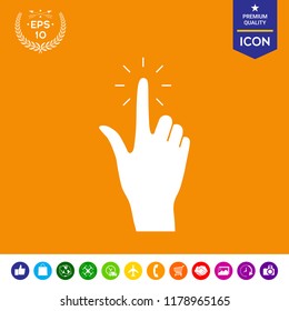 Hand click, icon
