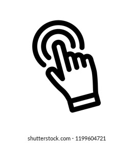 Hand click icon