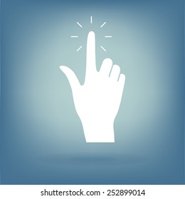 Hand click icon. 
