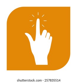 Hand click icon. 