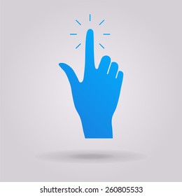 Hand click icon. 