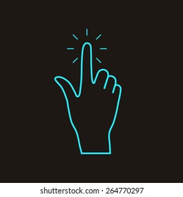 Hand click icon.