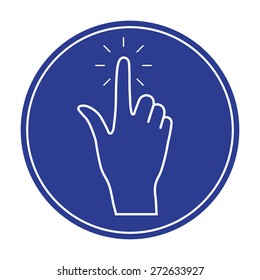 Hand click icon