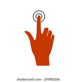 Hand click icon.