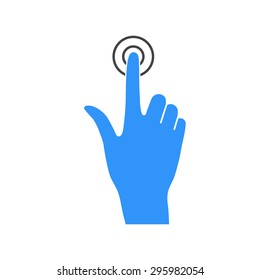 Hand click icon.