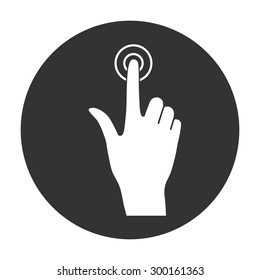 Hand click icon.