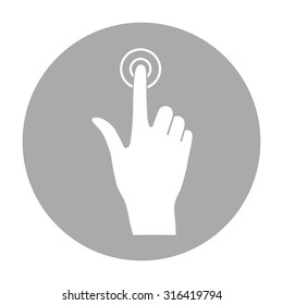 Hand click icon.
