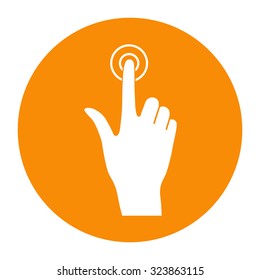 Hand click icon.