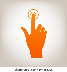 Hand click icon.