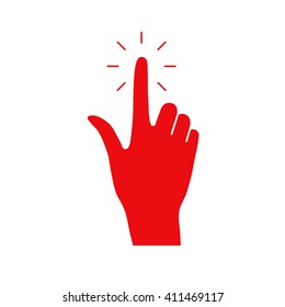 Hand click icon.