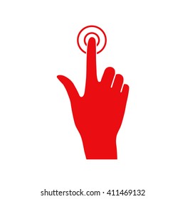 Hand click icon.