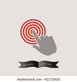 Hand click icon.