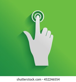 Hand click icon.