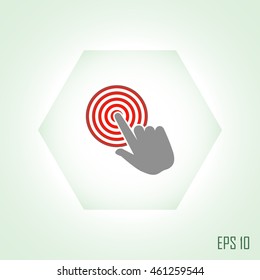 Hand click icon.