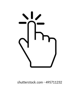 Hand click icon