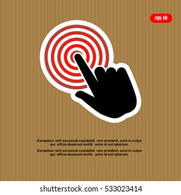 Hand click icon.