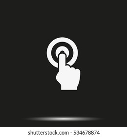 Hand click icon.