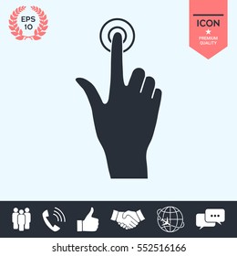 Hand click icon