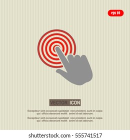 Hand click icon.