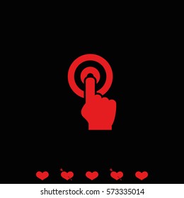 Hand click icon.