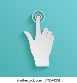 Hand click icon