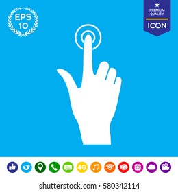 Hand click icon