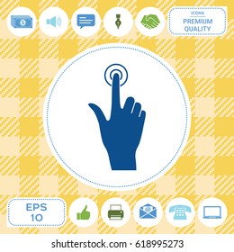 Hand click icon
