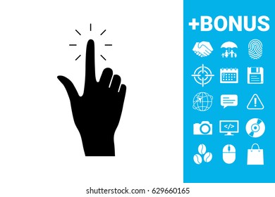 Hand click, icon