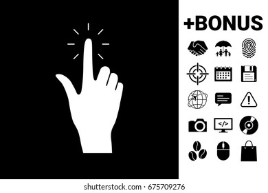 Hand click, icon