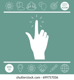 Hand click, icon
