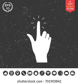 Hand click, icon