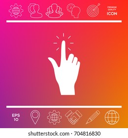 Hand click, icon