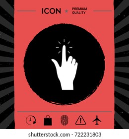 Hand click, icon