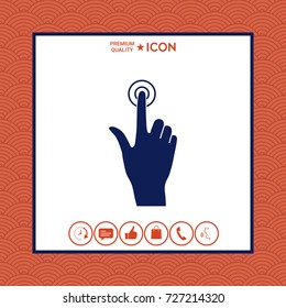 Hand click icon