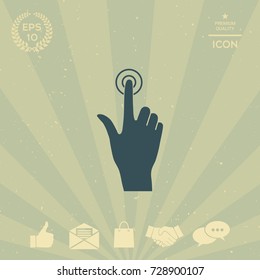 Hand click icon