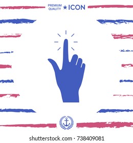 Hand click, icon