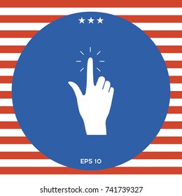 Hand click, icon