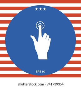 Hand click icon