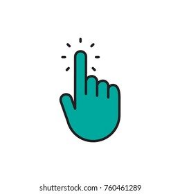 Hand click icon 