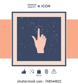 Hand click, icon