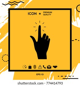 Hand click, icon