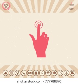 Hand click icon