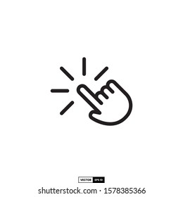 Hand click icon, design inspiration vector template for interface and any purpose