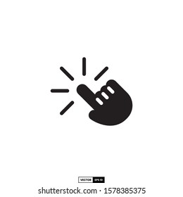 Hand click icon, design inspiration vector template for interface and any purpose