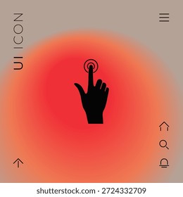 Hand click icon. Elements for your design