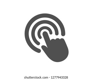 Hand Click icon. Finger touch sign. Cursor pointer symbol. Quality design element. Classic style icon. Vector